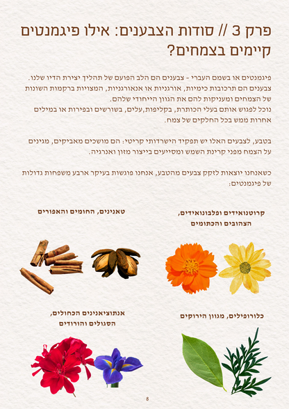 ערכת למידה דיגיטלי: דיו בוטני מצמחים