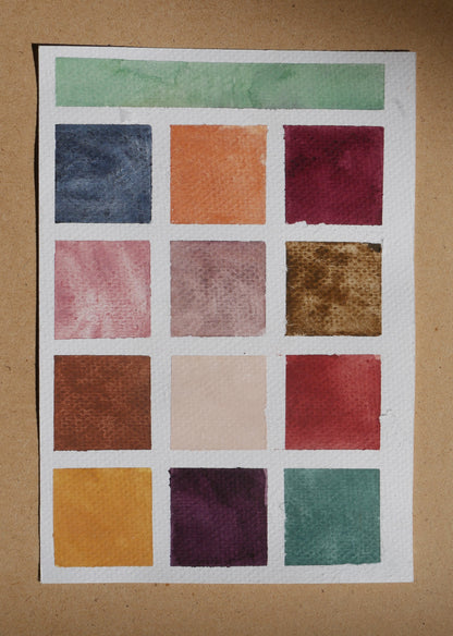 פריחת האביב - 13 צבעי מים טבעיים